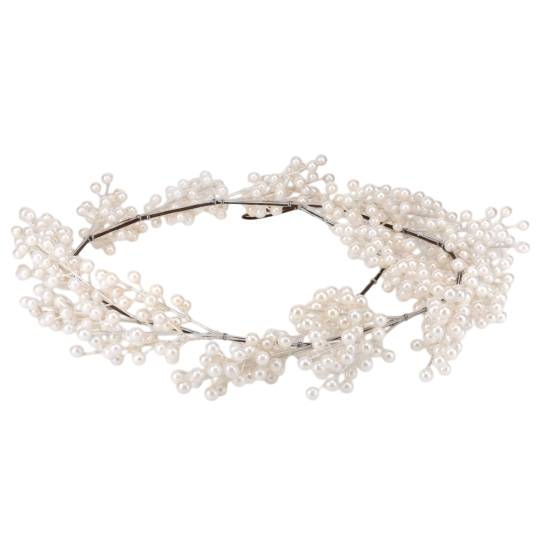 Гирлянда декоративная Elisey 9171-019 Заснеженные ягоды из пластика 176 см Белый (124-81-9171-019)