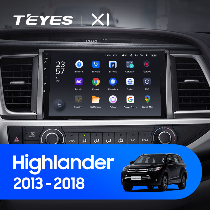 Автомагнітола штатна Teyes X1 для Toyota Highlander 3 2013-2018 Android 2/32 Гб Wi-Fi варіант А (1674483102) - фото 3