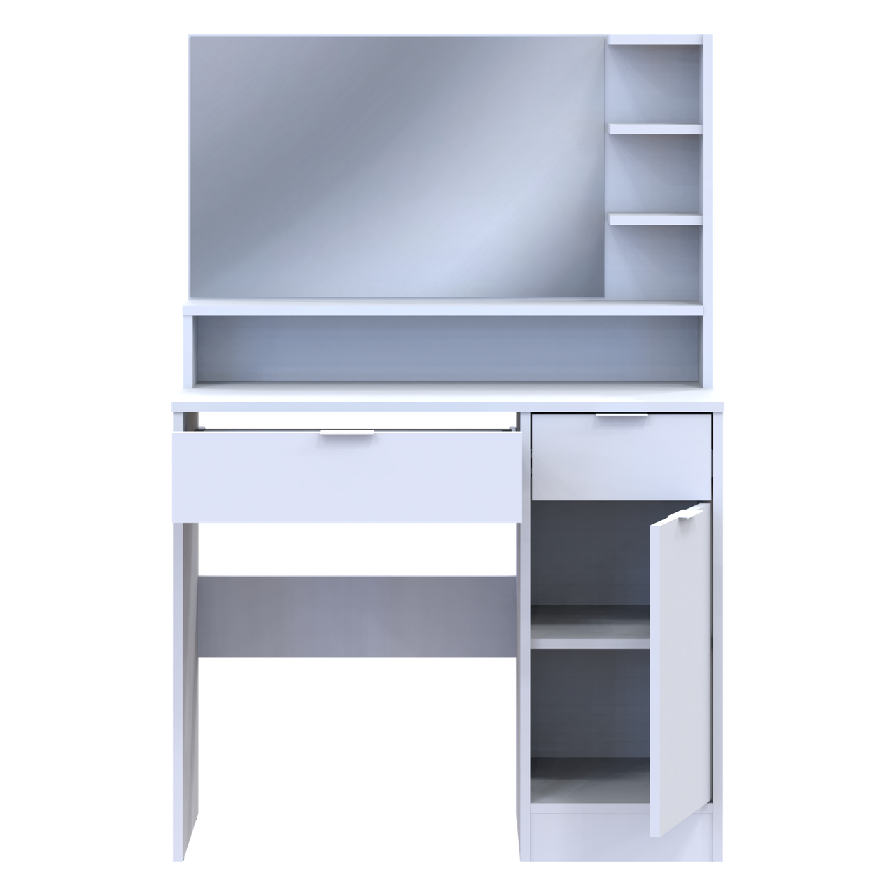 Туалетний столик Doros Естель ДСП 90х38х135 см Білий (41516035) - фото 5 Туалетний столик Doros Естель ДСП 90х38х135 см Білий (41516035) - фото 5