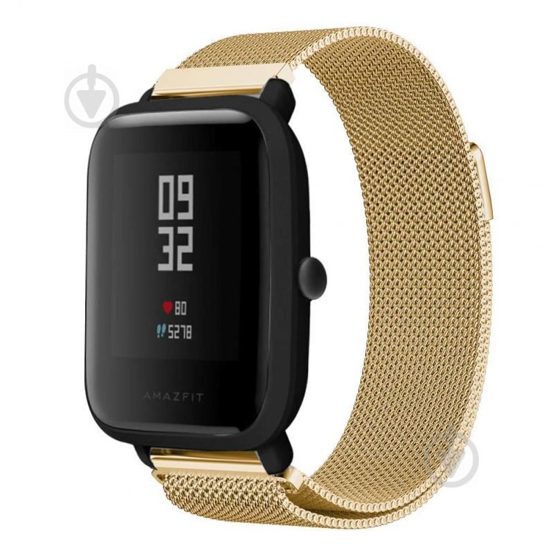 Ремешок BeWatch миланская петля для Xiaomi Amazfit BIP Золото (1010228)