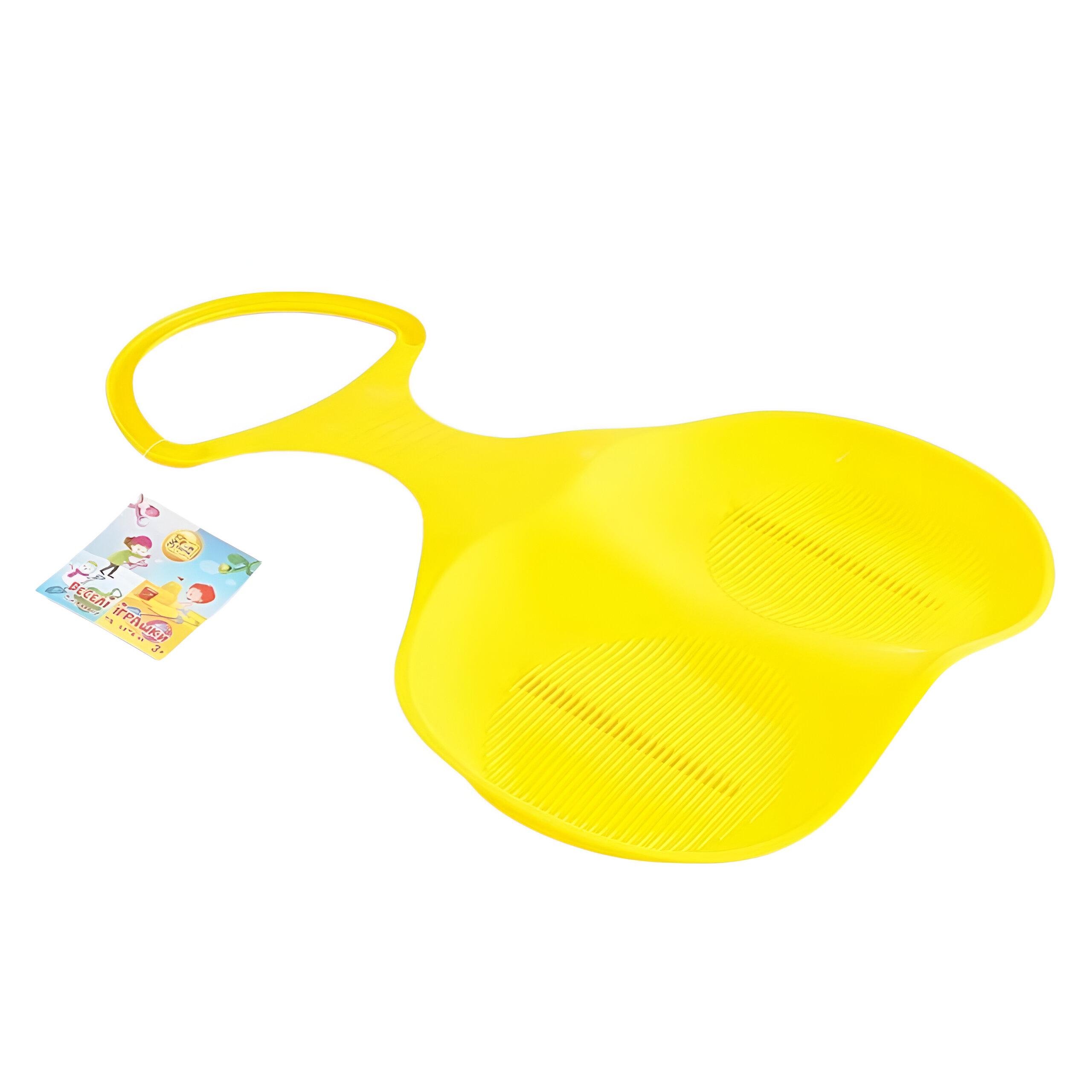 Снігокат для дітей 4FUN Game Club Крижинка 70505-2 пластиковий Жовтий (29684334)