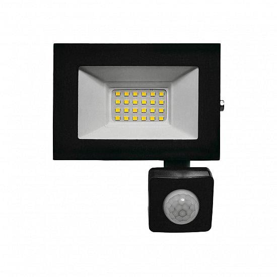 Прожектор LED EUROLAMP LED-FL-20/65sensor 20W 220V 1300lm 6500K IP65 122х97 мм с датчиком движения (4262380660106)