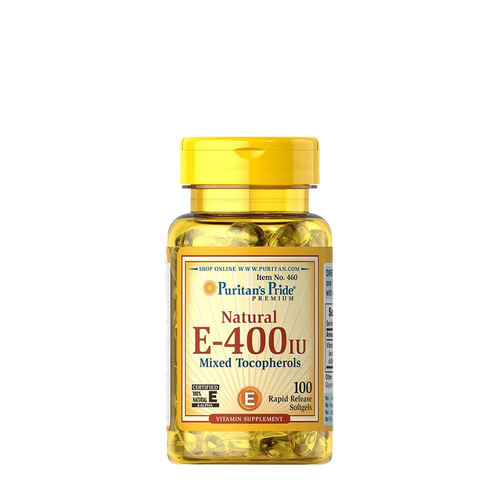 ᐉ Витамин Е Puritan's Pride Vitamin E400 IU Mixed Tocopherols Natural