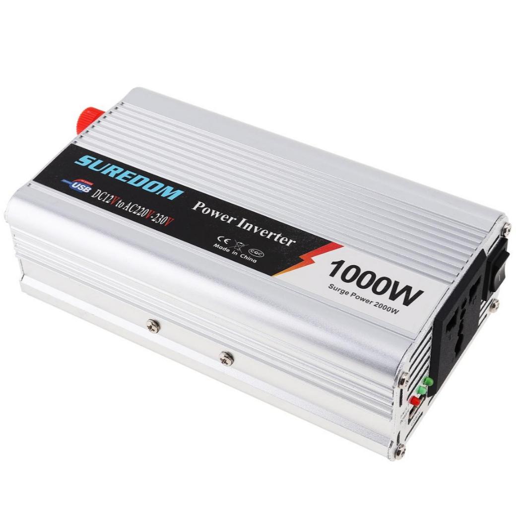 Перетворювач напруги Suredom AC/DC 12V-220V 1000W