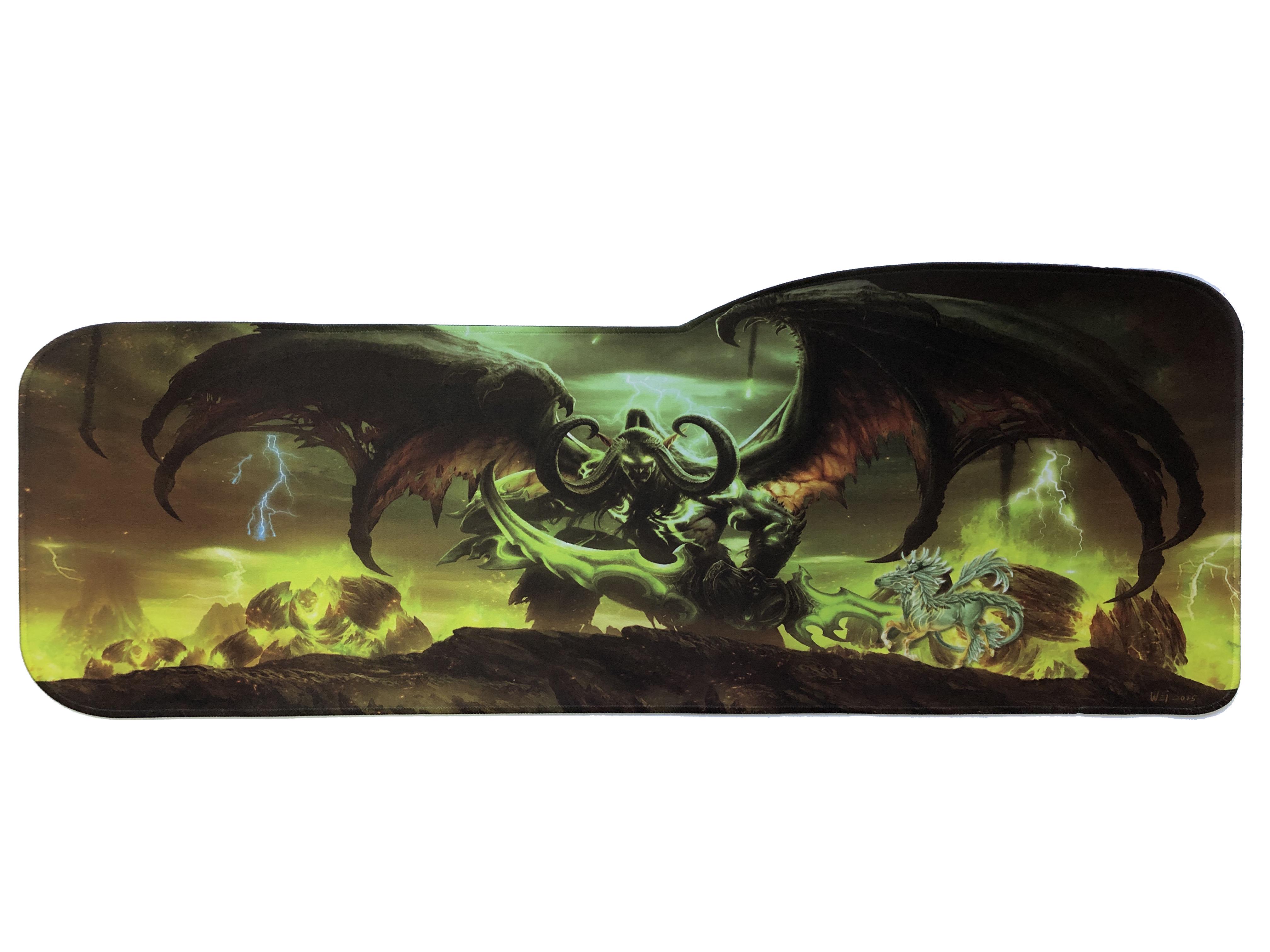 Игровой коврик для мышки Warcraft Иллидан Воин 300х800 мм (1025273611)