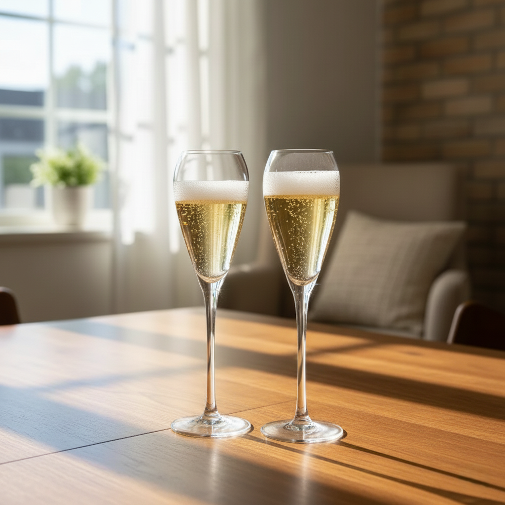 Комплект бокалов для шампанского Sakura 220 мл 2 шт. - фото 3