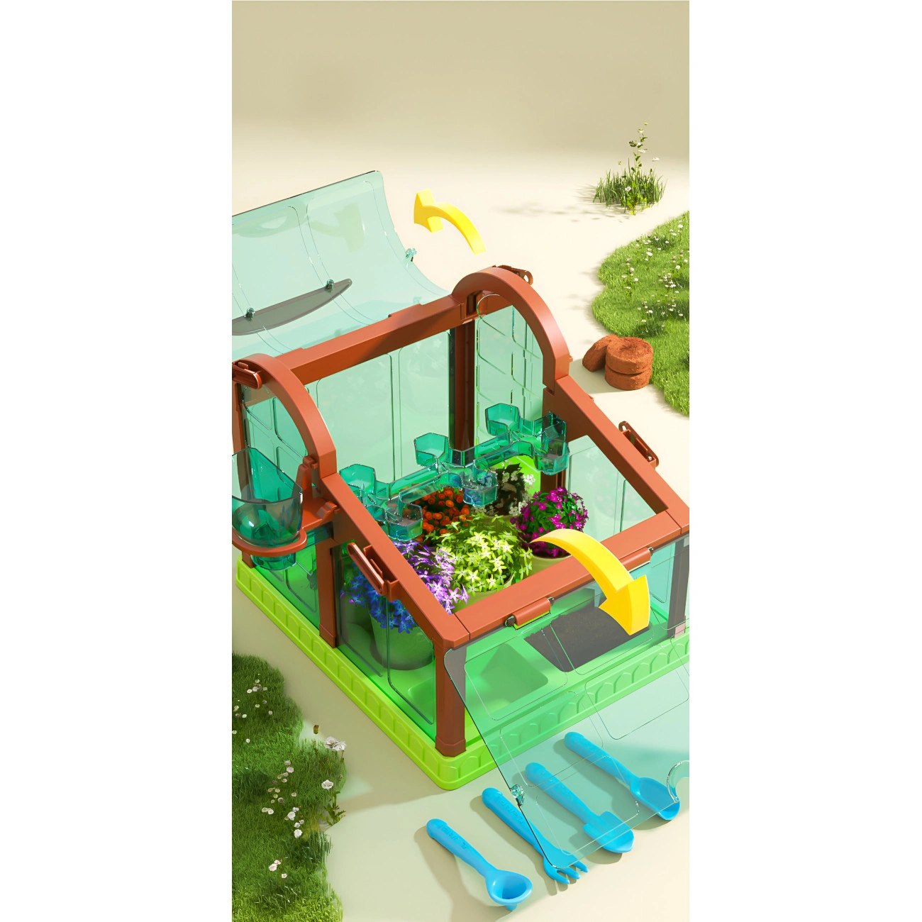 Детский Зеленограй теплица с освещением и самополивом (29075236) - фото 3 Детский Зеленограй теплица с освещением и самополивом (29075236) - фото 3