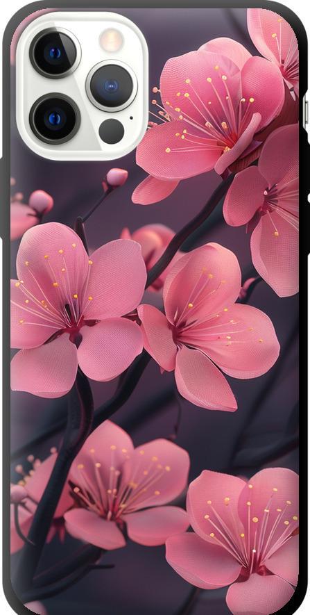 Чехол на iPhone 12 Pro Пурпурная сакура (6075b-2052-42517)