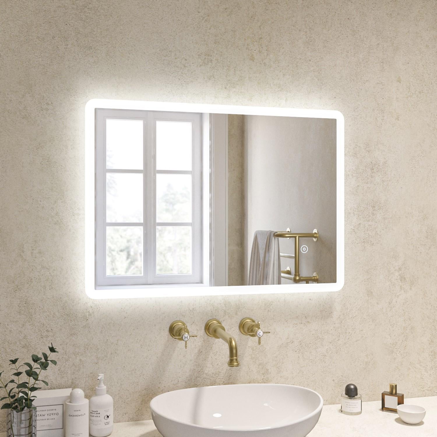 Зеркало Dim Dzerkal BEMO с LED-подсветкой и сенсорным управлением 70х120 см (10755)