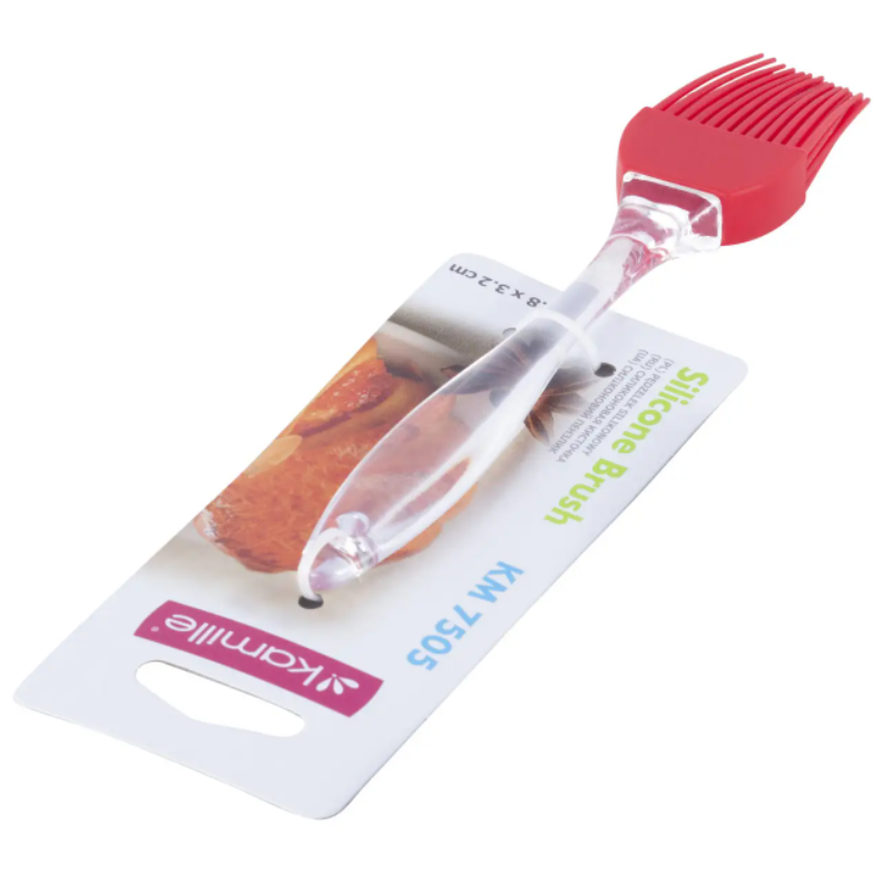 Кисточка силиконовая Kamille KM-7505 18х3 см Красный (NA001870)