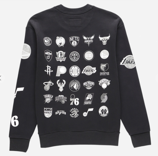 Свитшот мужской баскетбольный NBA Collaboration Hollister М Черный - фото 2 Свитшот мужской баскетбольный NBA Collaboration Hollister М Черный - фото 2