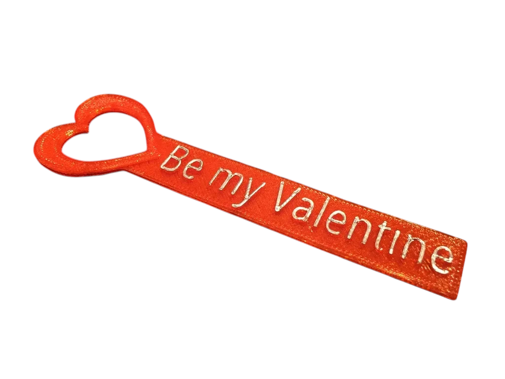 Закладка Be My Valentine Bookmark 13 см 3D-печать