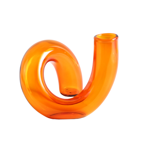 Ваза Глория Форма J боросиликатное стекло 110x116 мм Orange (id2353)