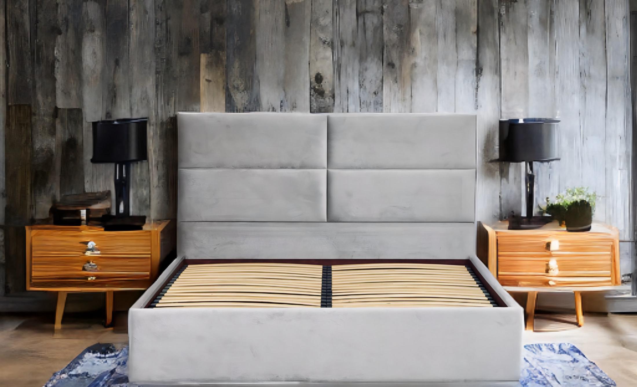 Ліжко RidneTut Johnson Lite Lili 94 160х200 см Сірий (33432-1112094) - фото 4