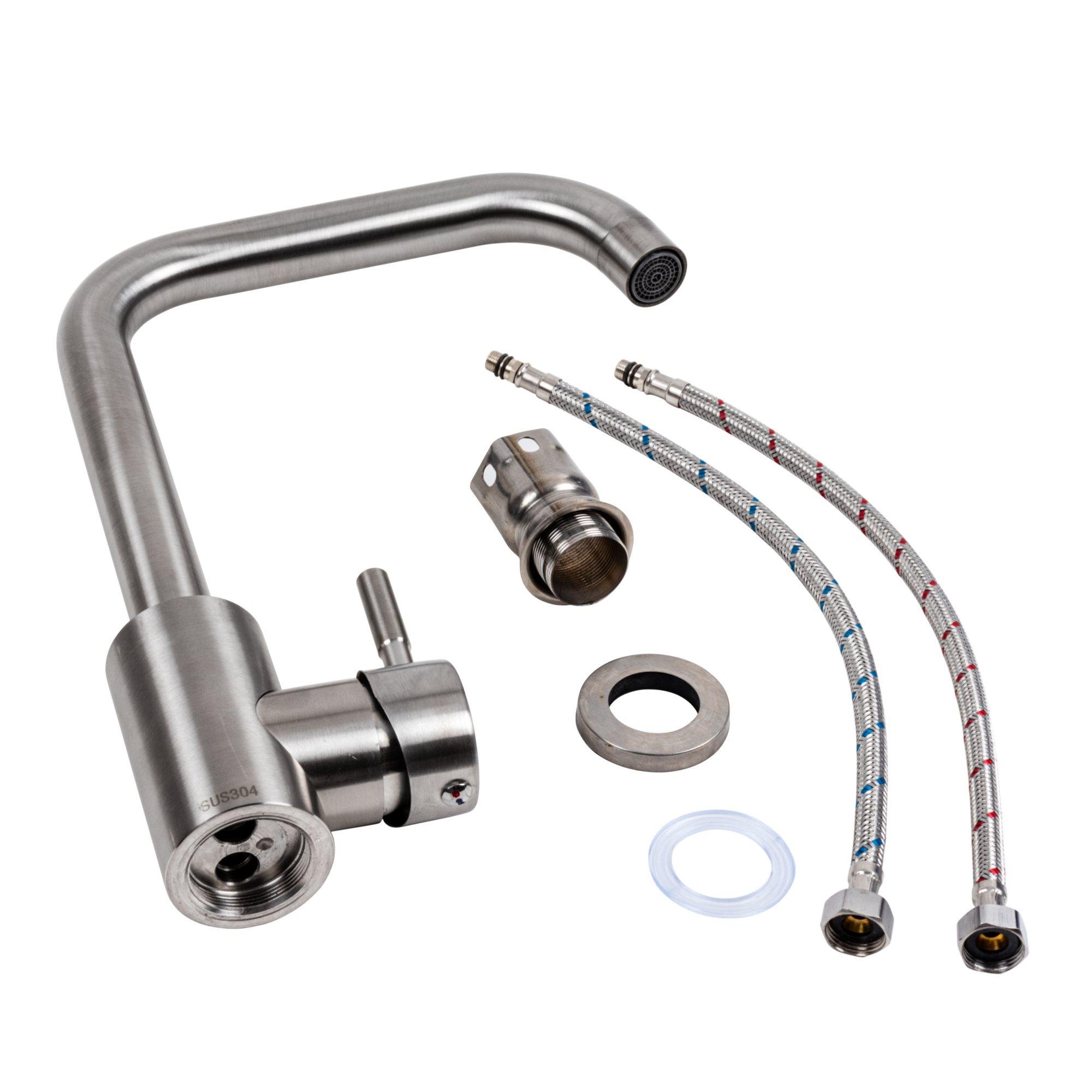 Комплект для кухні Valeso Handmade мийка 40x50 см/змішувач Valeso NS02A (000050605) - фото 9 Комплект для кухні Valeso Handmade мийка 40x50 см/змішувач Valeso NS02A (000050605) - фото 9