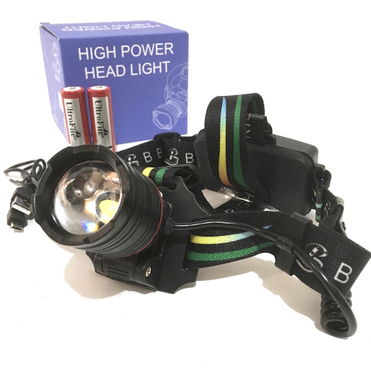 Фонарик налобный P52 диод XHP-50 (300173ER)