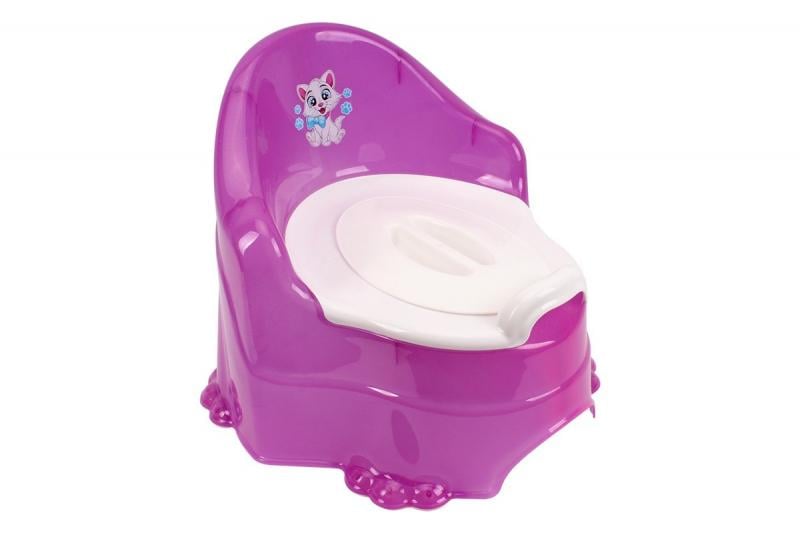 Горшок детский с крышкой Фиолетовый (9468)