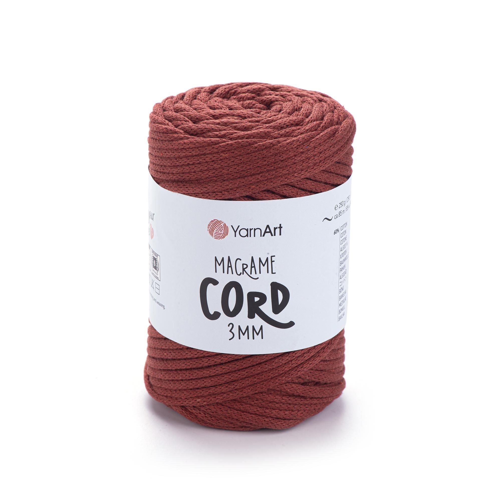 Шнур плетений Macrame Cord 3 мм Теракот №785 (2182394961)