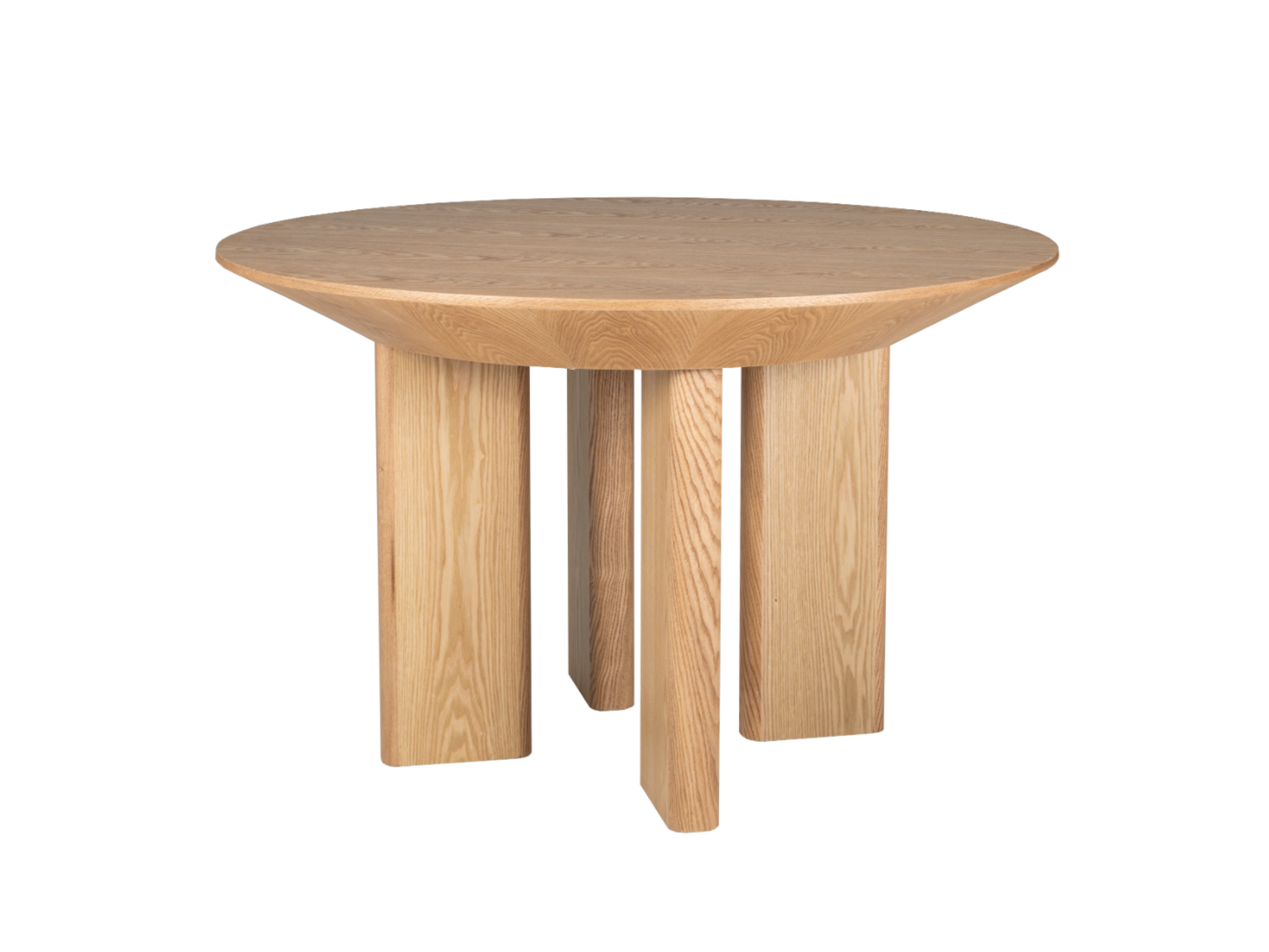 Стіл обідній круглий Естер Ветро 1200/760 мм МДФ Ясень (TМ-230)