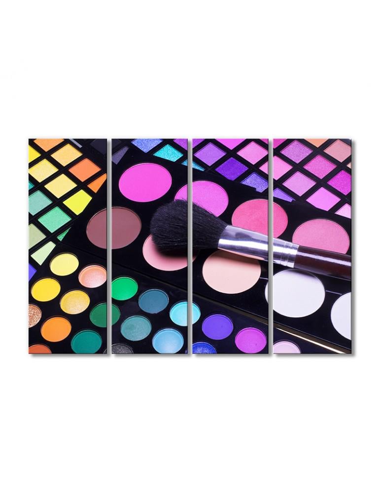 Картина модульная Радужная палитра 4 модуля 70x105 см