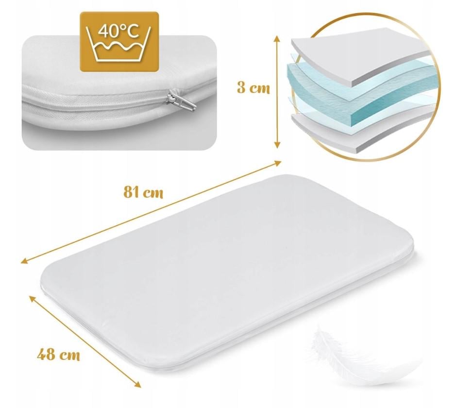 Кровать детская с крепежными ремнями и регулировкой высоты - фото 6