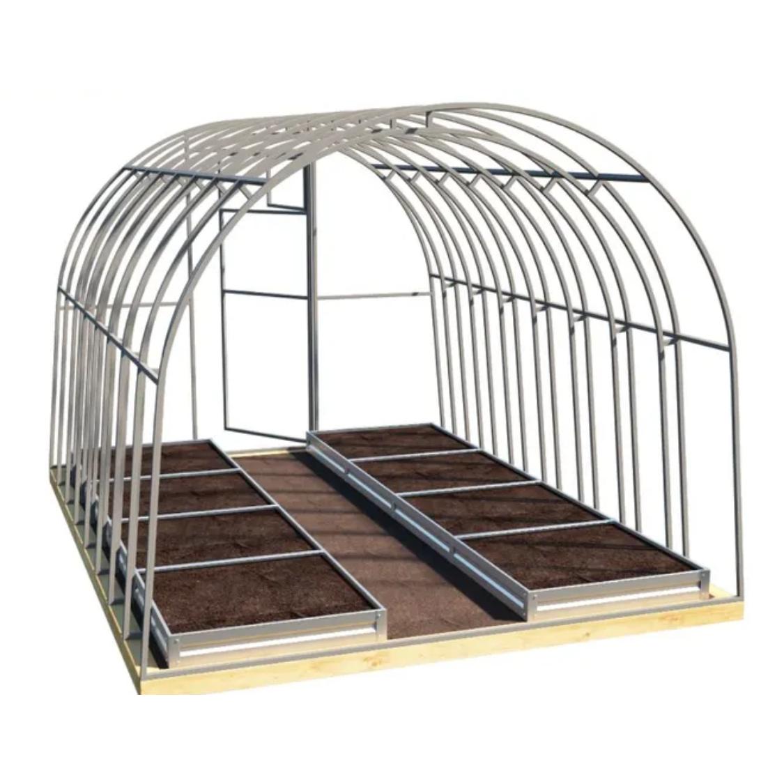 Комплект оцинкованных грядок для теплицы SIMBUD 0,65 мм 3,75х1 м 2 шт. (7548536) - фото 1