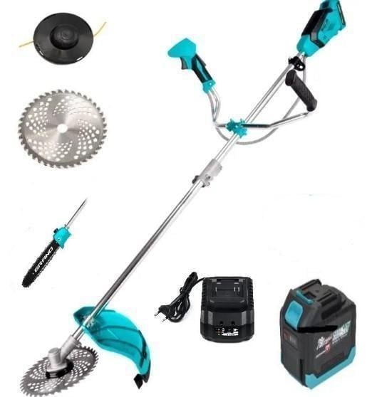 Триммер газонный аккумуляторный бесщеточный Grand АТГ-20 4в1 1 АКБ 6 Ач/ЗУ/шпуля с леской/косильный нож/насадка высотореза (26844207) Триммер газонный аккумуляторный бесщеточный Grand АТГ-20 4в1 1 АКБ 6 Ач/ЗУ/шпуля с леской/косильный нож/насадка высотореза (26844207)