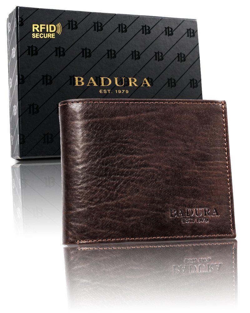 Портмоне мужское кожаное Badura B-N01-MIL MARRONE