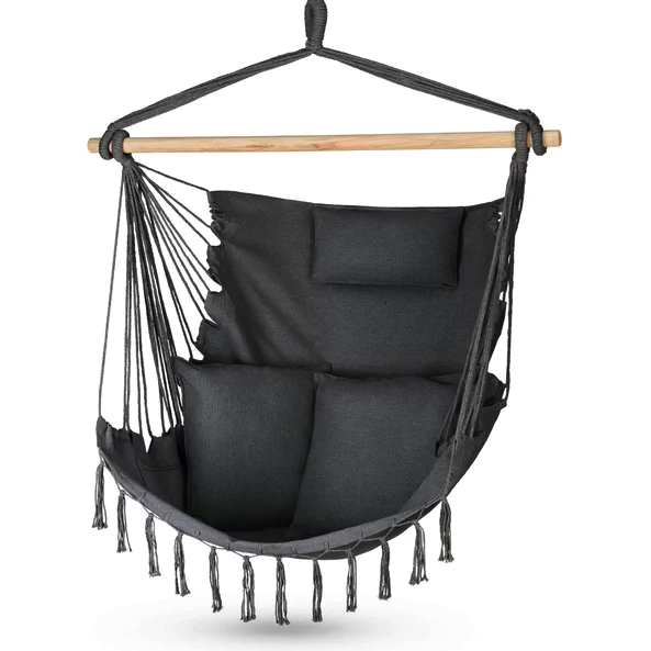 Кресло-гамак бразильское Outtec Boho Sois XXL Графитовый (4677)