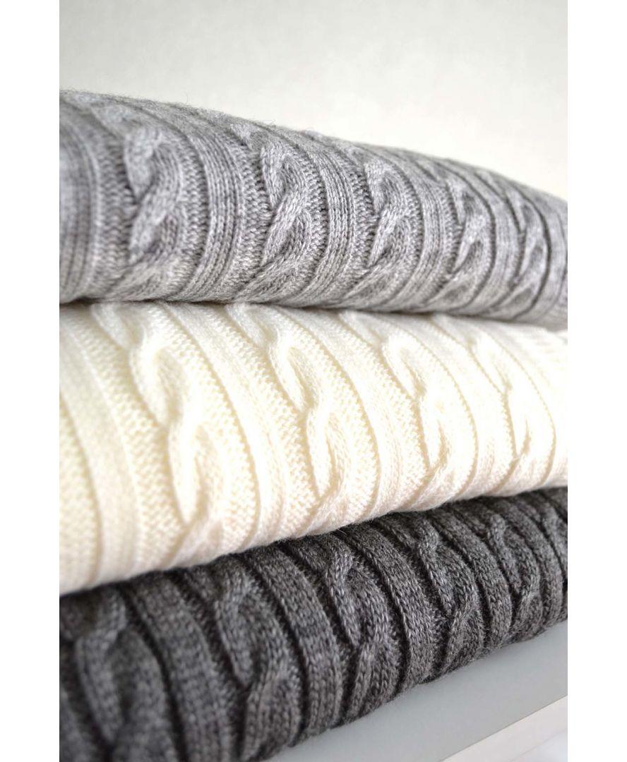 Плед SOFT косы 008 220х240 см Молочный (013909) - фото 3 Плед SOFT косы 008 220х240 см Молочный (013909) - фото 3