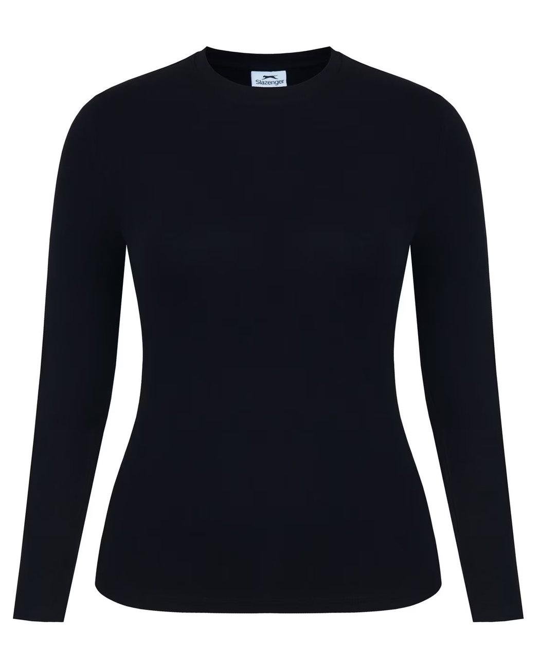 Футболка-лонгслив женская Slazenger 33279303 M Черный (2332793034305)