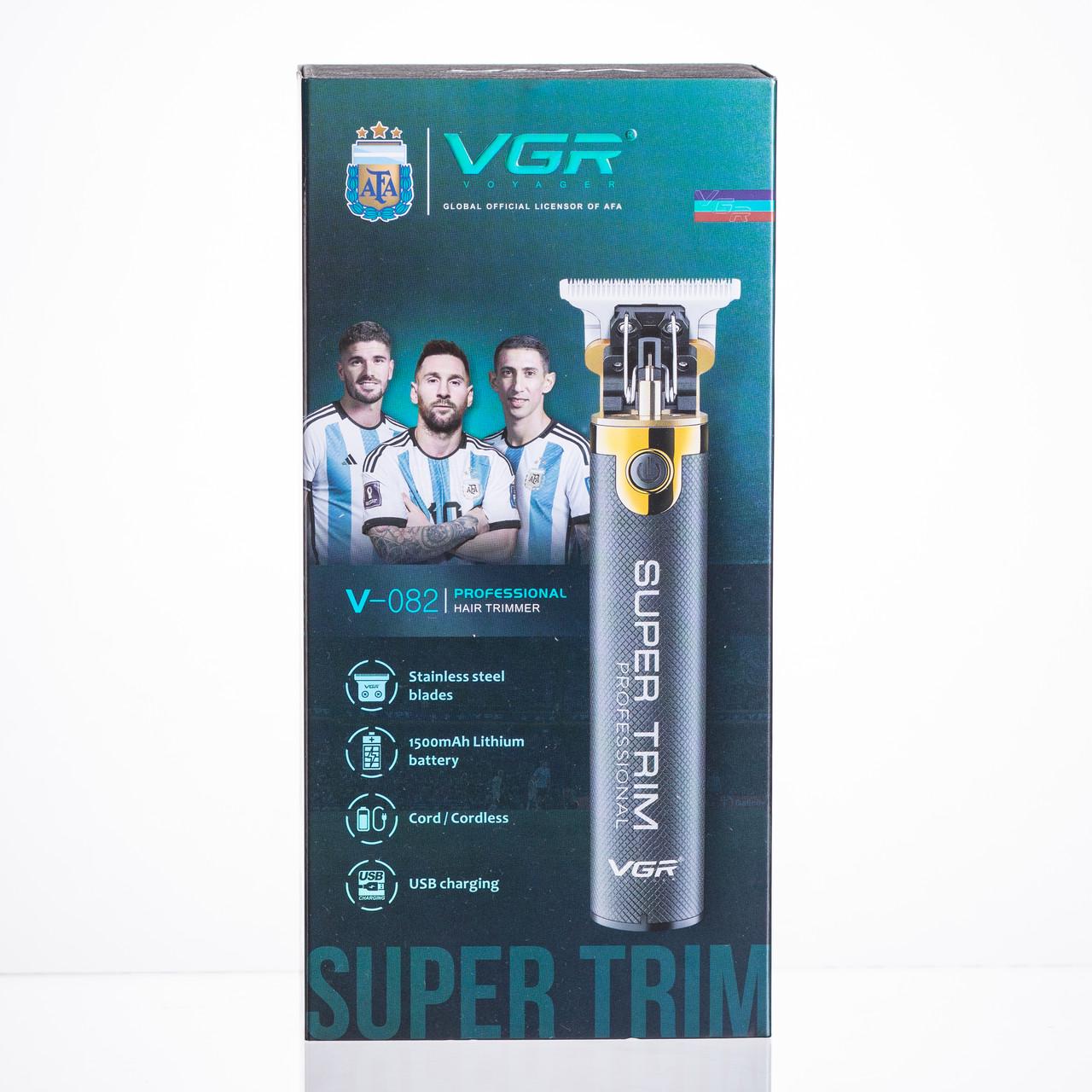 Триммер VGR V-082 для стрижки волос аккумуляторный с насадками (7358) - фото 17 Триммер VGR V-082 для стрижки волос аккумуляторный с насадками (7358) - фото 17