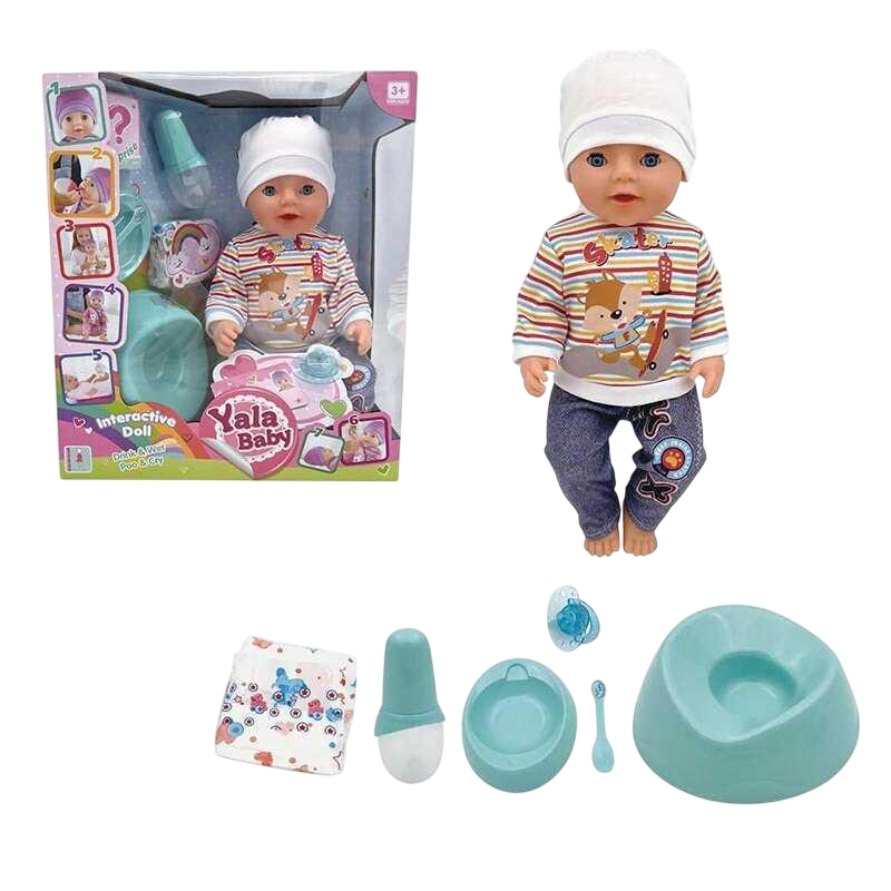 Пупс інтерактивний Yale Baby BL242K з аксесуарами/п'є з пляшечки/ходить на горщик 45 см (MTT-195583) Пупс інтерактивний Yale Baby BL242K з аксесуарами/п'є з пляшечки/ходить на горщик 45 см (MTT-195583)