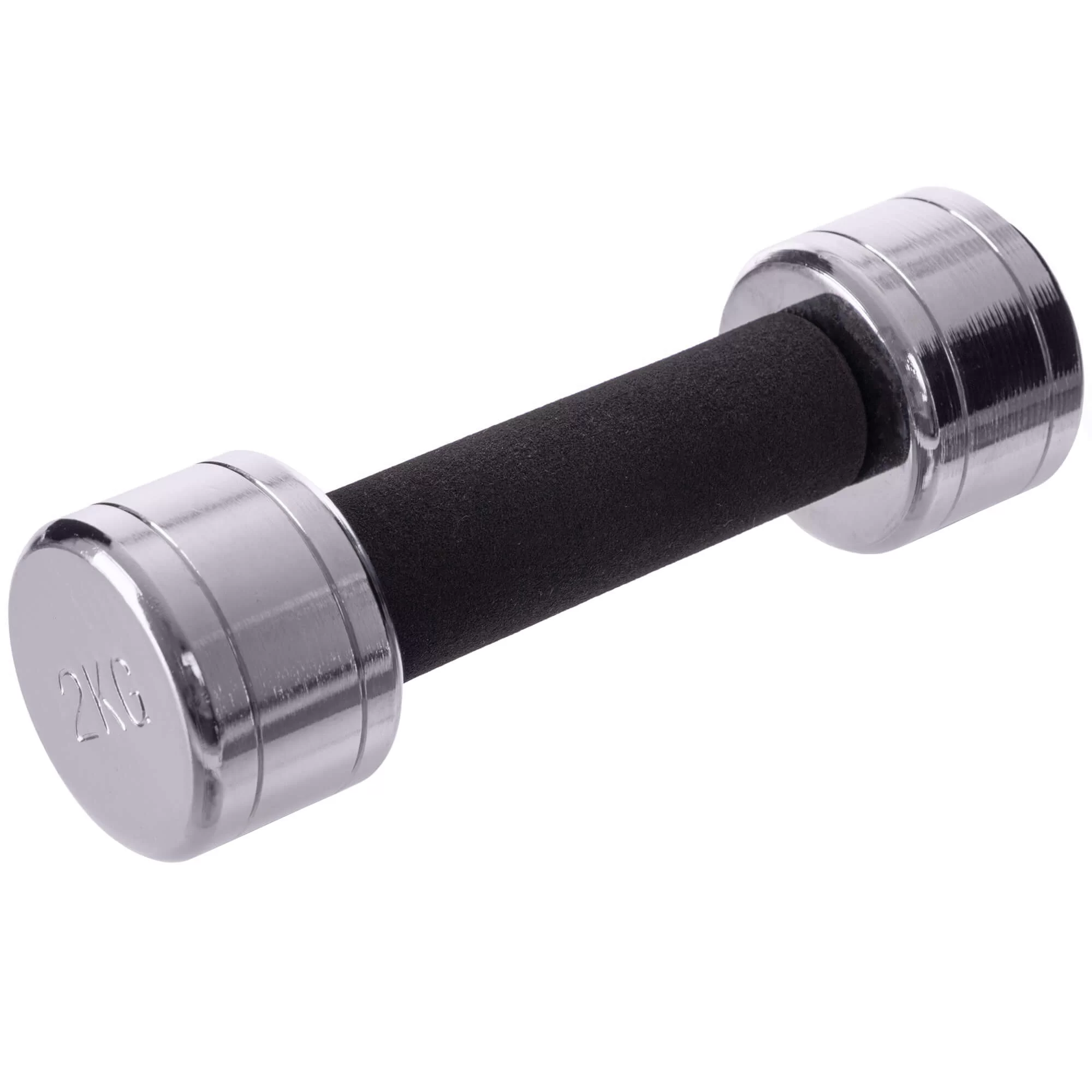 Гантелі U-Power Chrome 1х2 кг Срібний (U17007) - фото 1