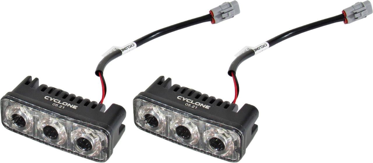 Фара дневного света CYCLONE DRL 12V COB 3 диоды Белый (DRL-105)