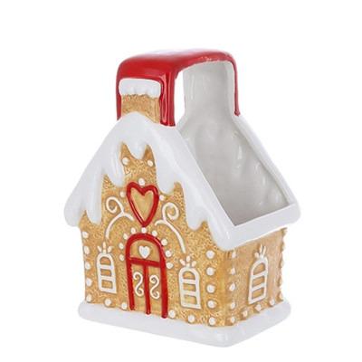 Конфетница керамическая Пряничный домик 16 см (33649) Конфетница керамическая Пряничный домик 16 см (33649)