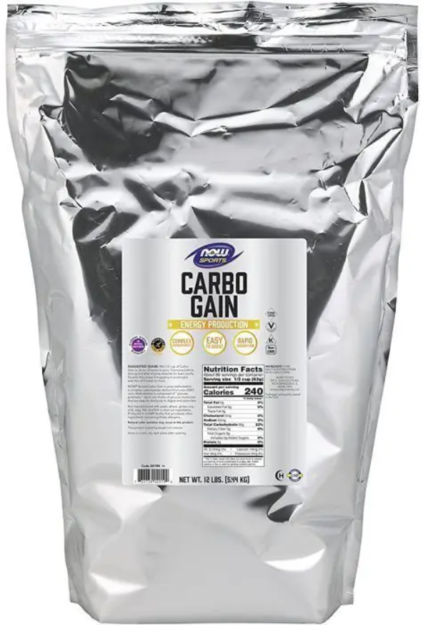 Углеводы мальтодекстрин из кукурузы NOW Foods Carbo Gain 5,44 кг