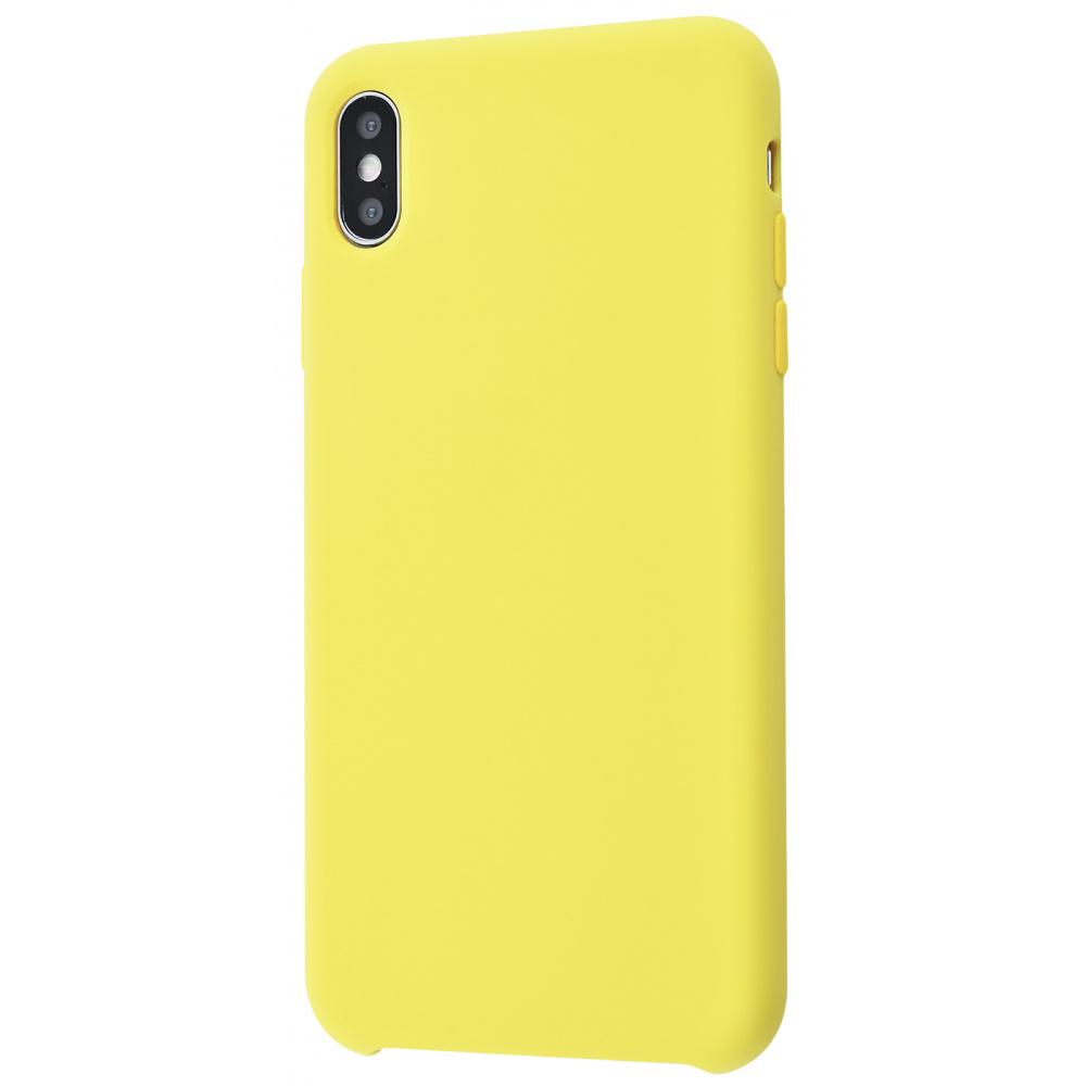 Чехол PRC Silicone case Without Logo для iPhone XS Max Canary yellow