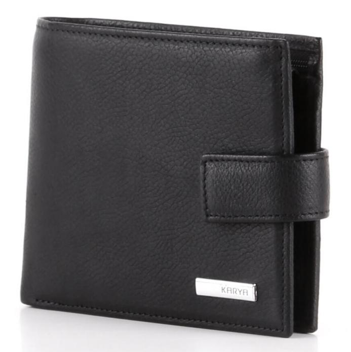 Портмоне мужское Karya 17105 кожаное Черный