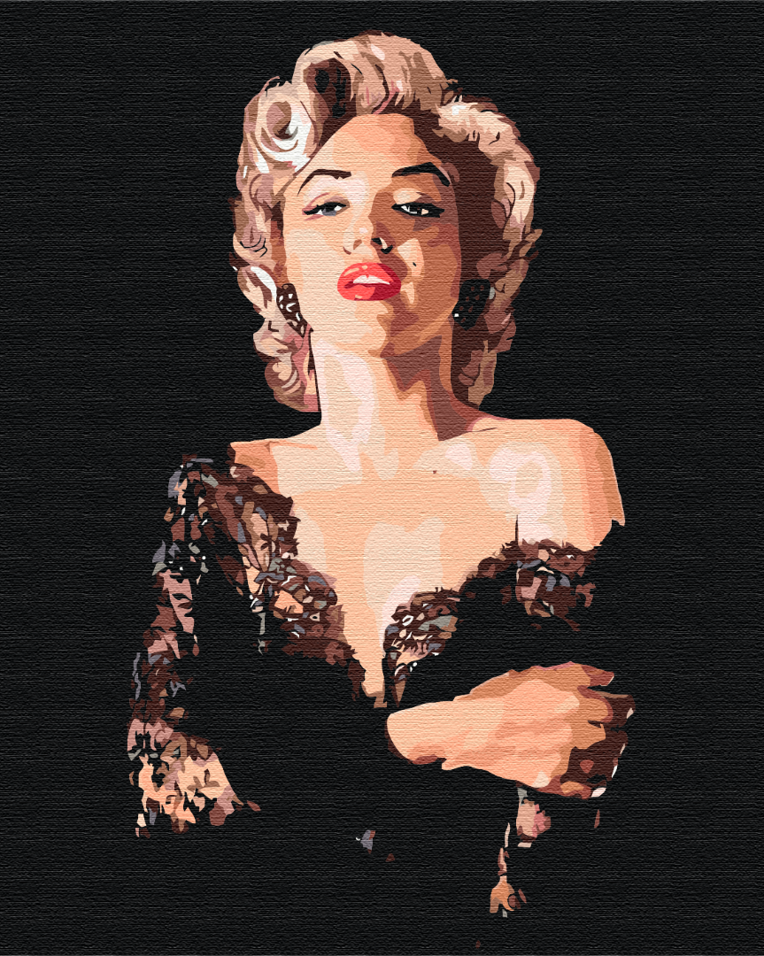 Картина по номерам Brushme Чувствительная Мэрилин 40x50 см (BS51531)
