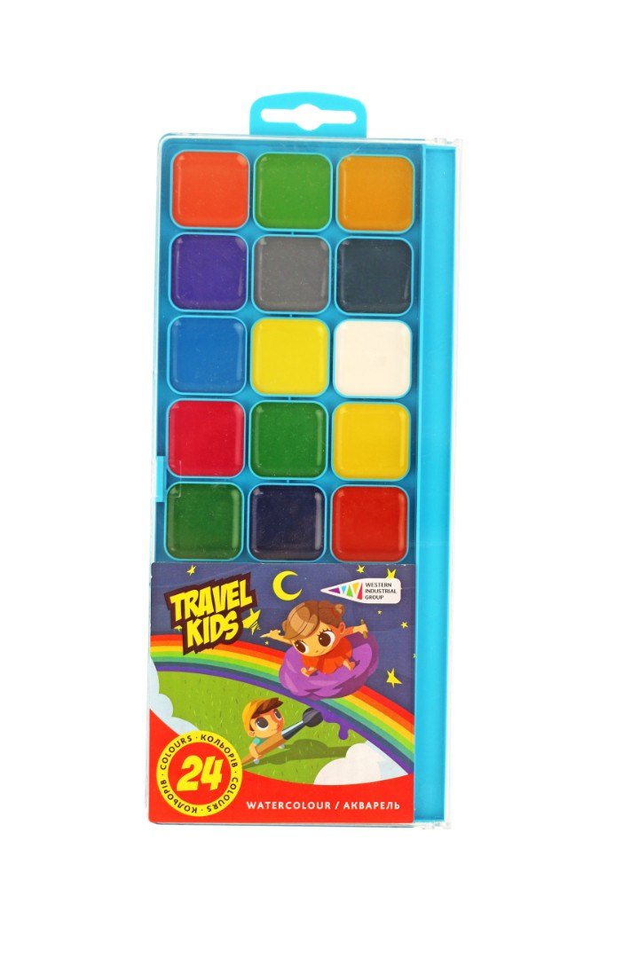 Акварельные краски TRAVEL KIDS 24 цв. без кисточки (312082/TK 4820072539934)