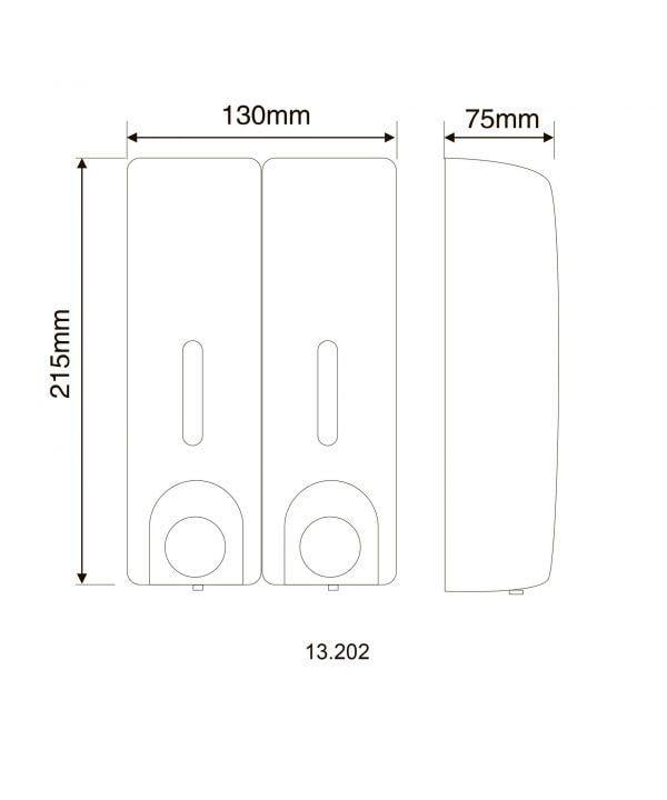 Дозатор рідкого мила HOTEC 13.202 ABS White (000019611) - фото 4