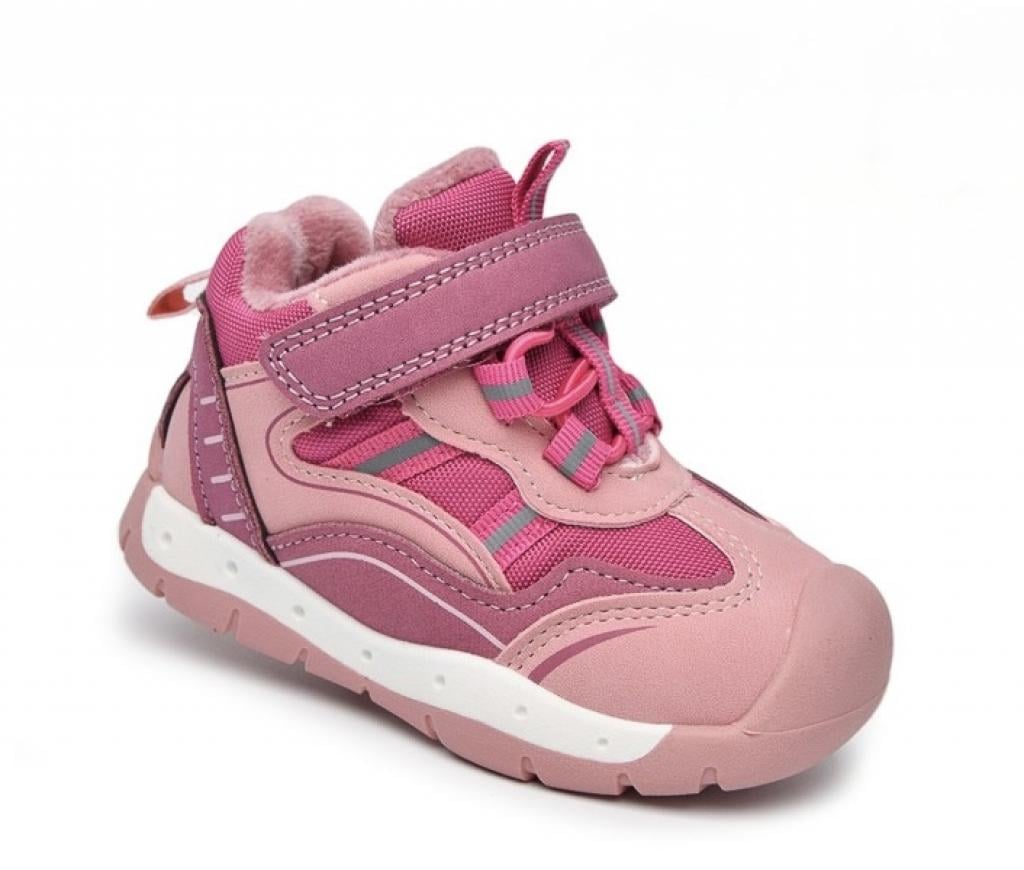 Осенние ботинки для девочек 51101 экокожа р. 27 Малиновый