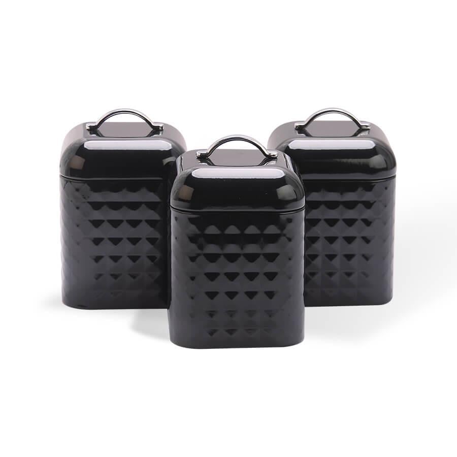 Набор емкостей Maestro MR-1676-3S 3 пр. Black (114913)