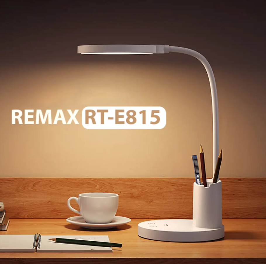 Настольная лампа Remax RT-E815 Pen/Phone Holder AA Level Eye-caring LED аккумуляторная 3000/4000/5500K Белый - фото 15