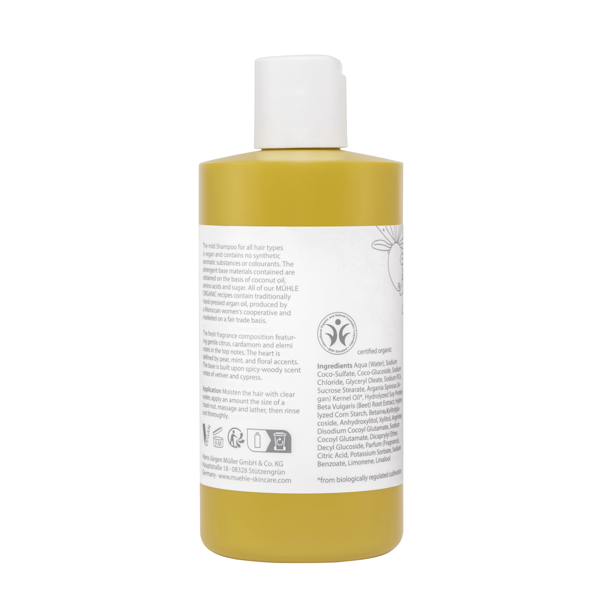 Шампунь для волос Muhle Organic Hair Shampoo 300 мл (4028982013357) - фото 2 Шампунь для волос Muhle Organic Hair Shampoo 300 мл (4028982013357) - фото 2