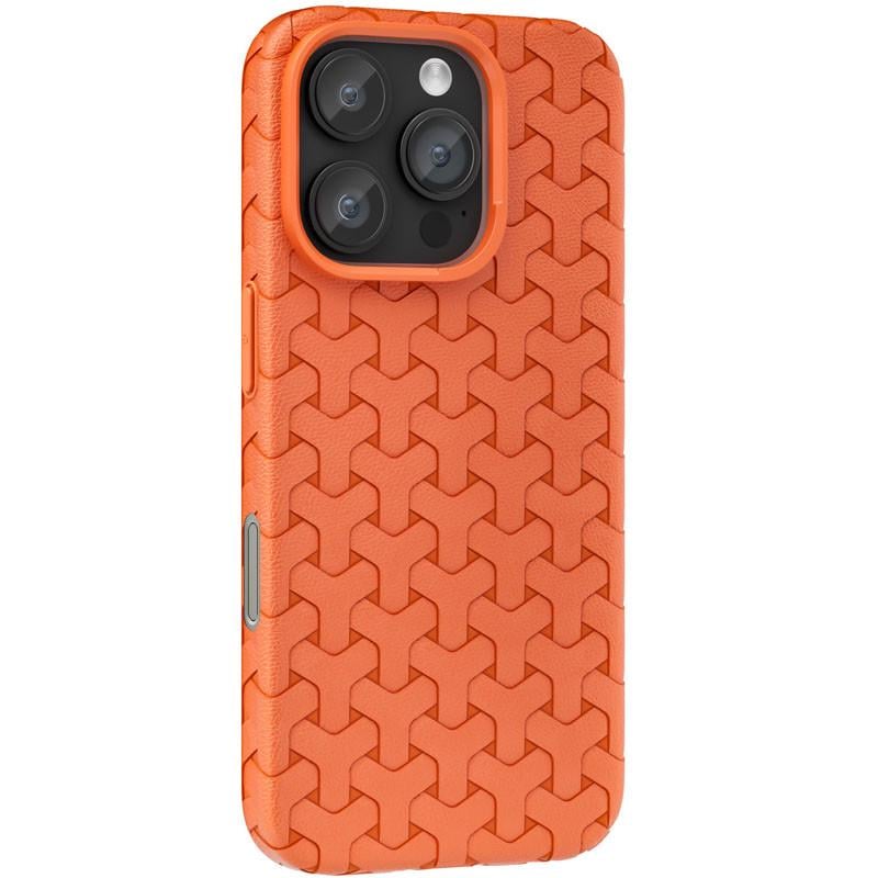 Противоударный чехол TPU Weaving для Apple iPhone 16 Pro Max  (6.9") Orange
