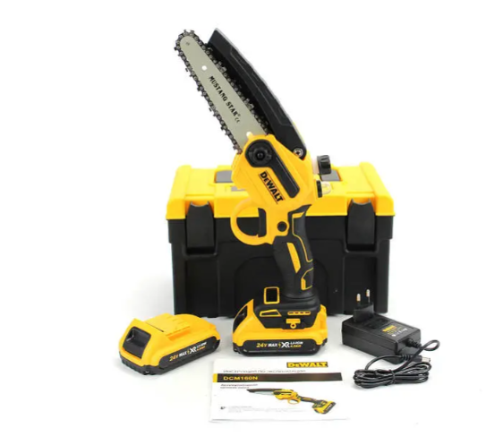 Минипилка аккумуляторная для резки дерева с полуавтоматической смазкой цепи (33470370) Минипилка аккумуляторная для резки дерева с полуавтоматической смазкой цепи (33470370)