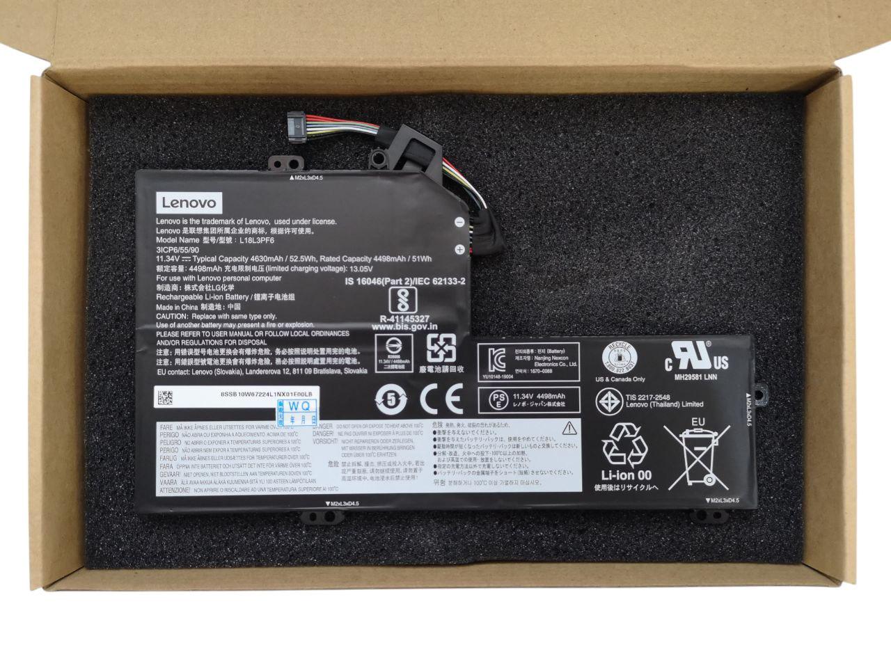 Акумулятор для Lenovo IdeaPad S340-14API/S540-15IWL/L18M3PF9/L18C3PF6/L18M3PF6/L18L3PF6 4630 mАh 52,5Wh (000014323)