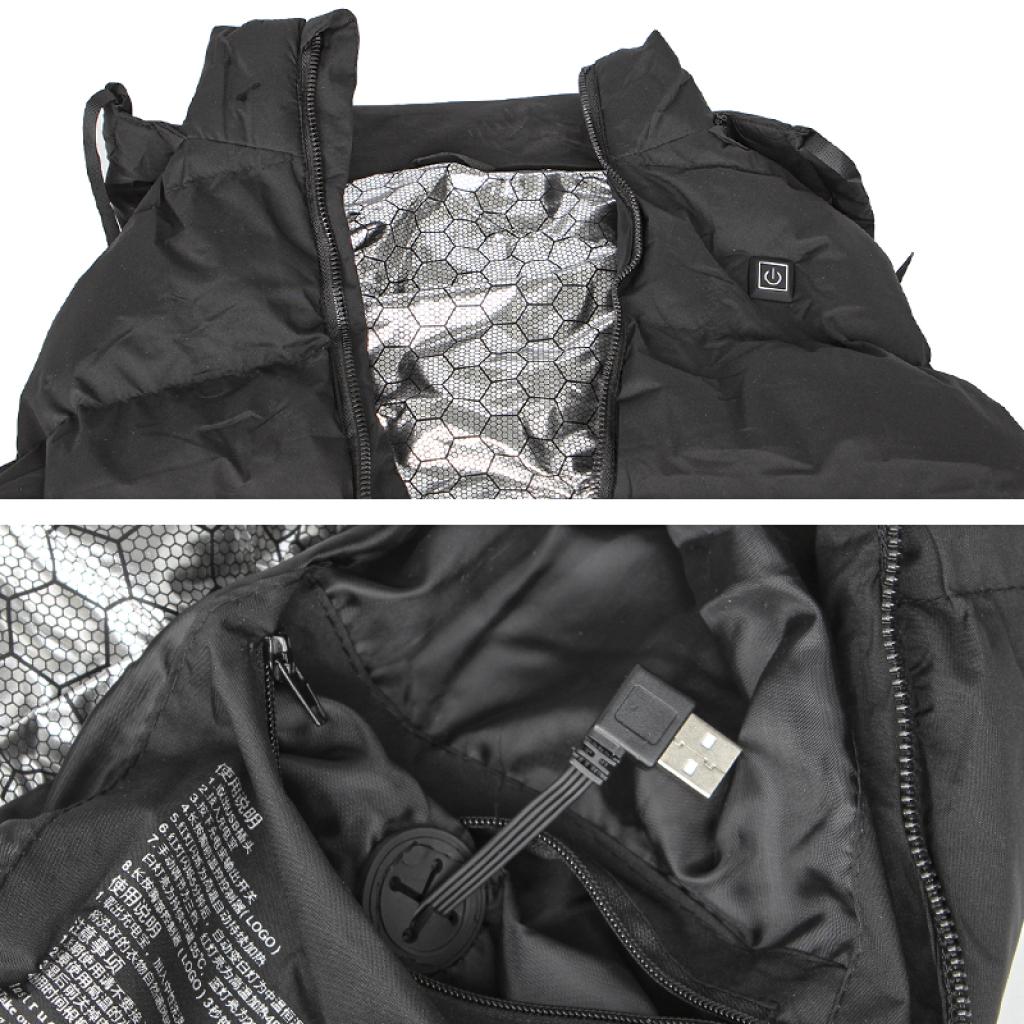 Жилетка с подогревом M02-9 4XL Black (1474945) - фото 5